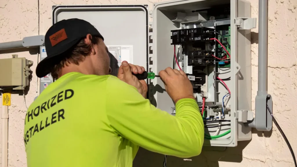 TotalFix technician performing periodic maintenance service
